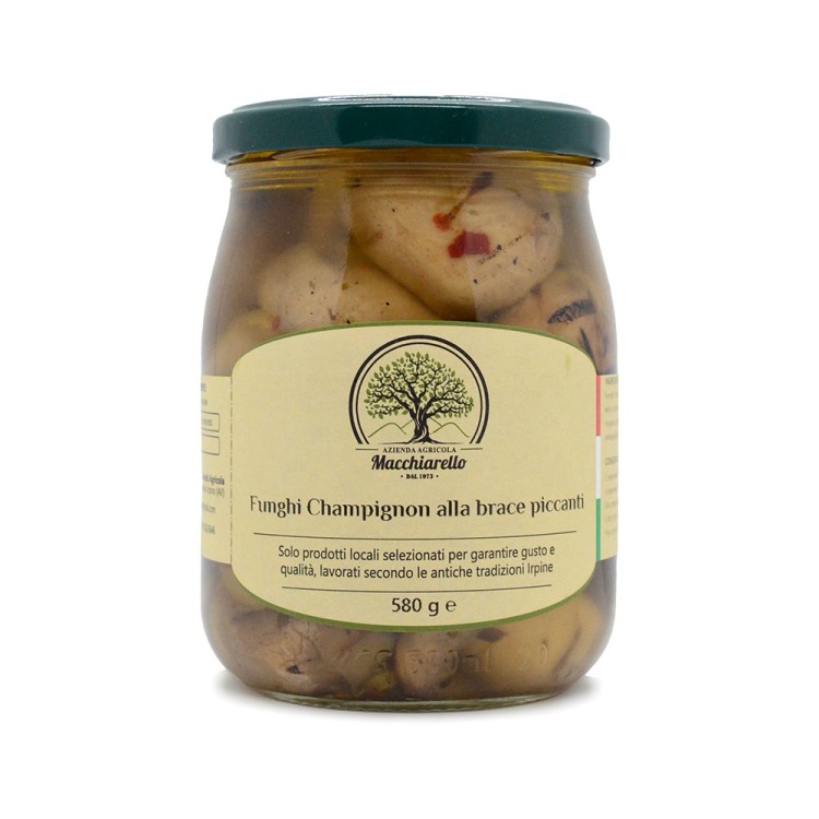 Funghi Champignon alla brace piccanti
