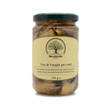 Tris di funghi piccanti