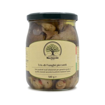 Tris di funghi piccanti