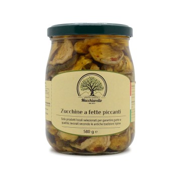Zucchine a fette piccanti